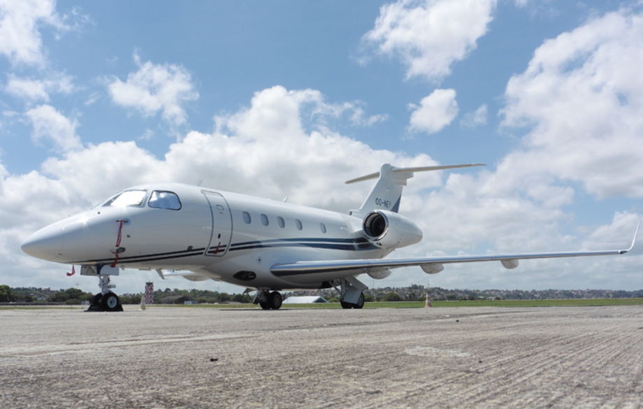 First Embraer Legacy 450 arrives in Antwerp